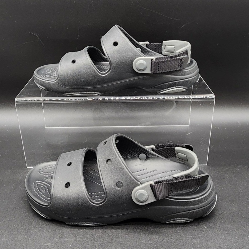 Crocs J6 Black All-Terrain Sandal Rugged Outdoor Hiking Camping Gorpcore Summer